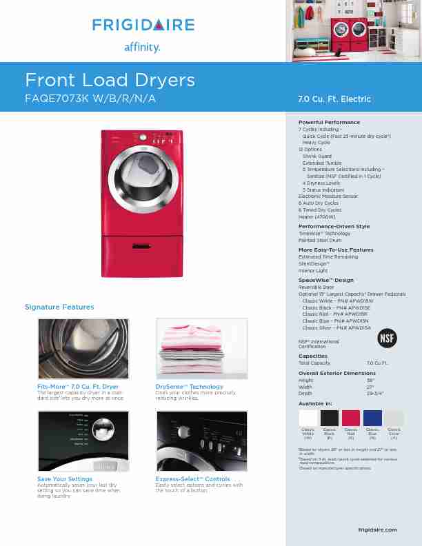 Frigidaire Clothes Dryer FAQE7073K WBRNA-page_pdf